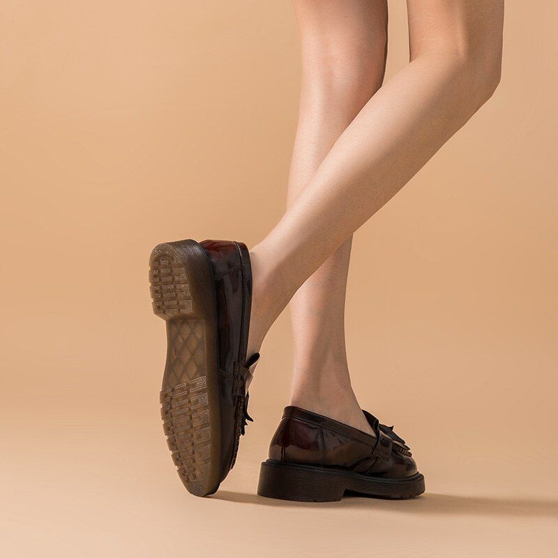 Claudy Naisten Tasaiset Loaferit Alustalla - Musta