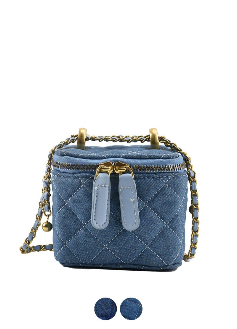 Collin Naisten Tikattu Mini Crossbody Käsilaukku