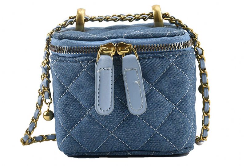 Collin Naisten Tikattu Mini Crossbody Käsilaukku - Sininen