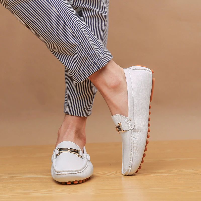 Comet Miesten Loafers -mekkokengät - Valkoinen