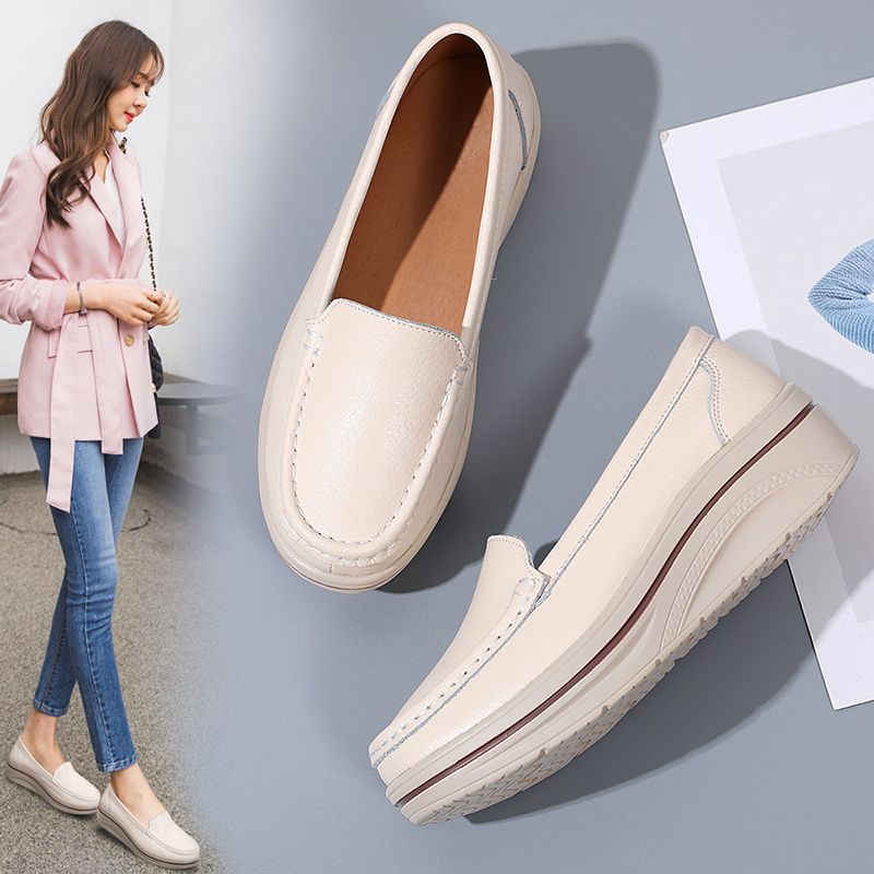 Coral Naisten Platform Loafer -kengät - Beige