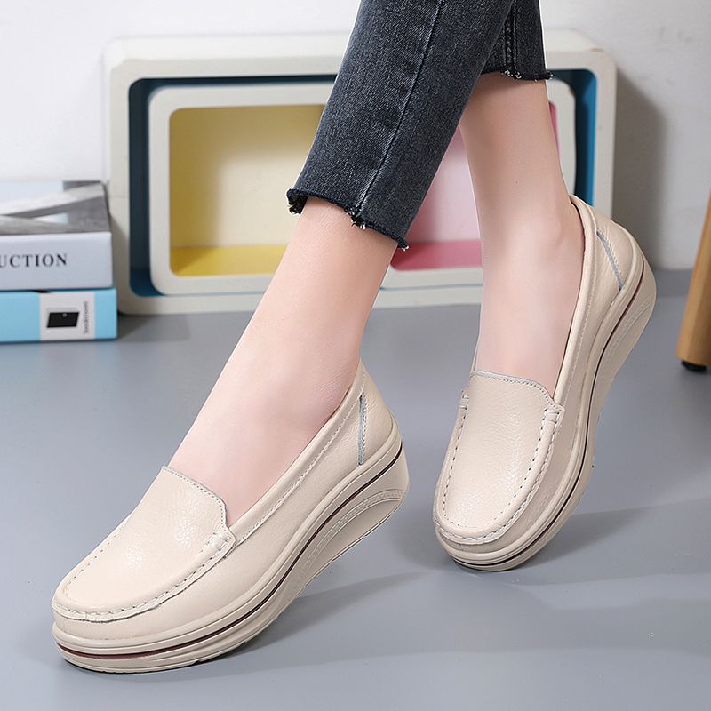 Coral Naisten Platform Loafer -kengät - Beige