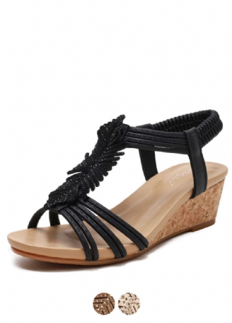 Cornelia Naisten Wedge T-strap -sandaalit