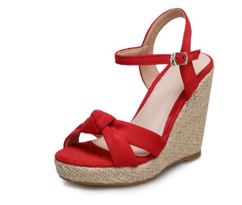 Creta Naisten Elegant Wedge -musta Sandaali - Musta
