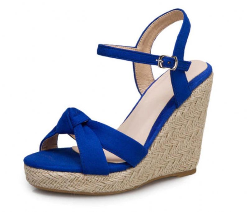 Creta Naisten Elegant Wedge -musta Sandaali - Musta
