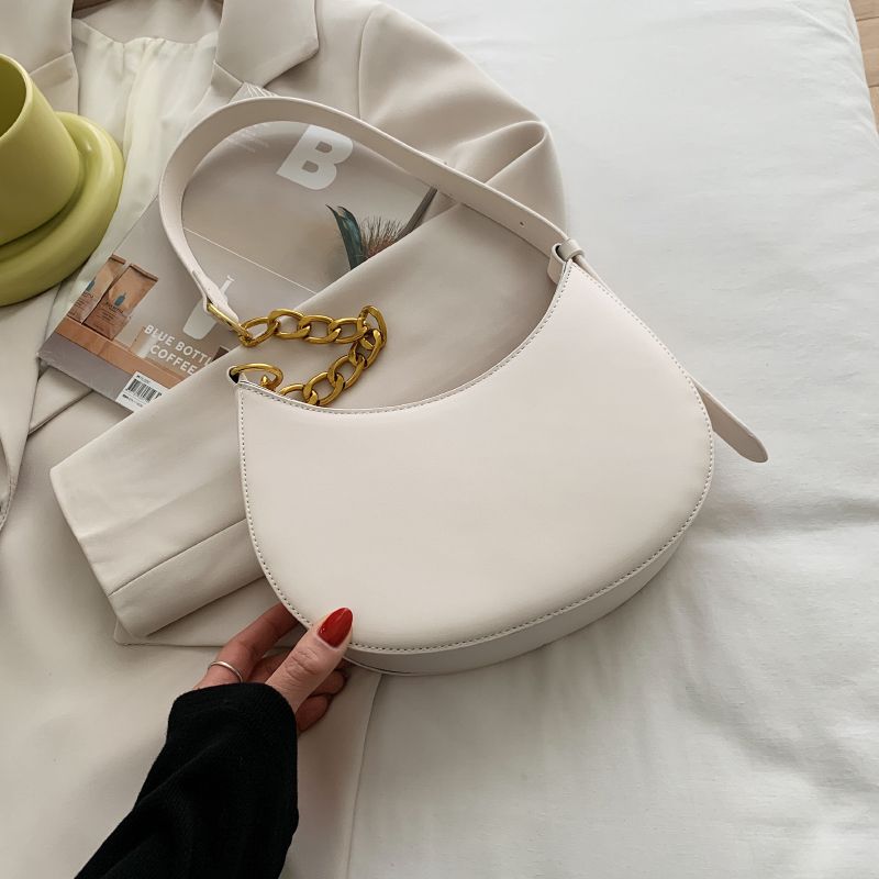 Cristi Naisten Nahkainen Käsilaukku Crossbody - Valkoinen
