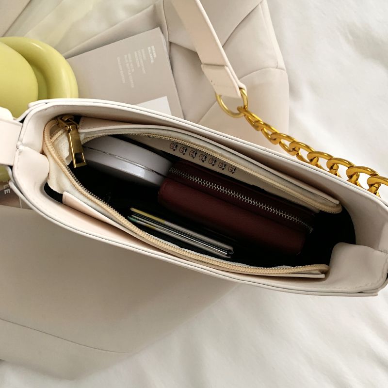 Cristi Naisten Nahkainen Käsilaukku Crossbody - Valkoinen