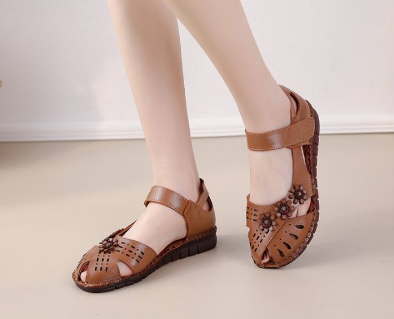 Dalena Naisten Litteät Sandaalit - Beige