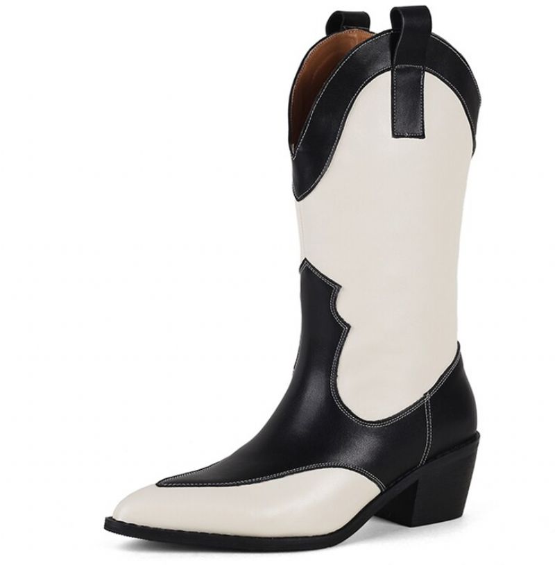 Dallas Western -nahkasaappaat - White Velvet