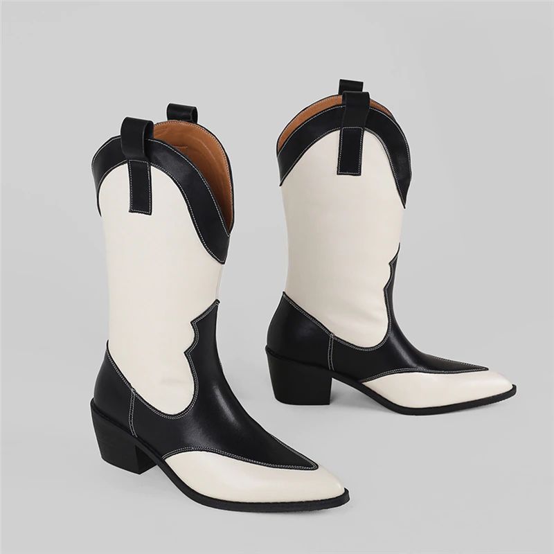 Dallas Western -nahkasaappaat - White Velvet