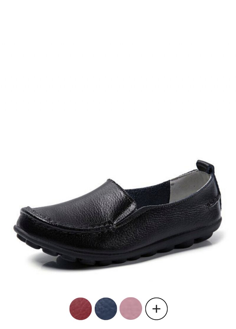 Debbie Naisten Nahkaiset Loafers Kengät Slip On