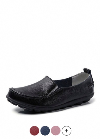 Debbie Naisten Nahkaiset Loafers Kengät Slip On