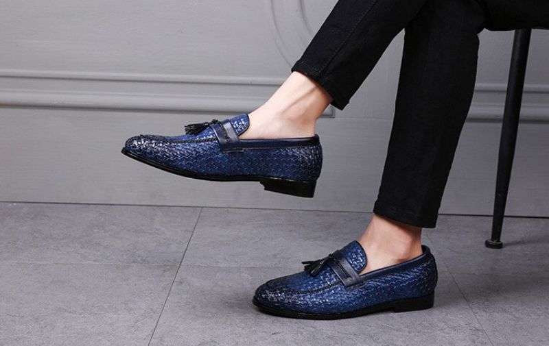 Delvet Miesten Loafers -ylelliset Kengät - Sininen