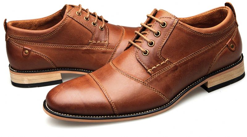 Demetrio Miesten Rento Oxford - Kahvi