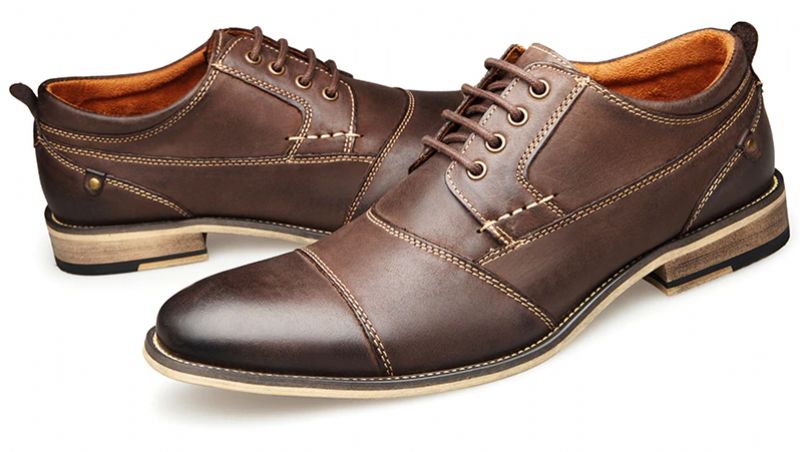 Demetrio Miesten Rento Oxford - Kahvi