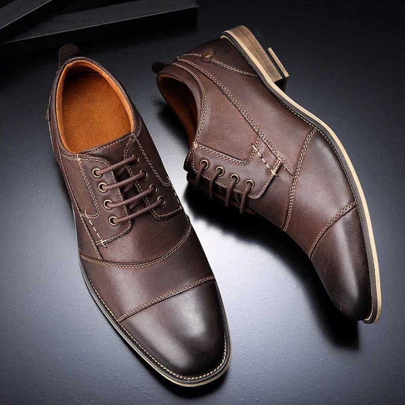 Demetrio Miesten Rento Oxford - Kahvi