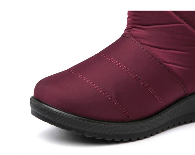 Devany Boots Mid Calf - Viininpunainen