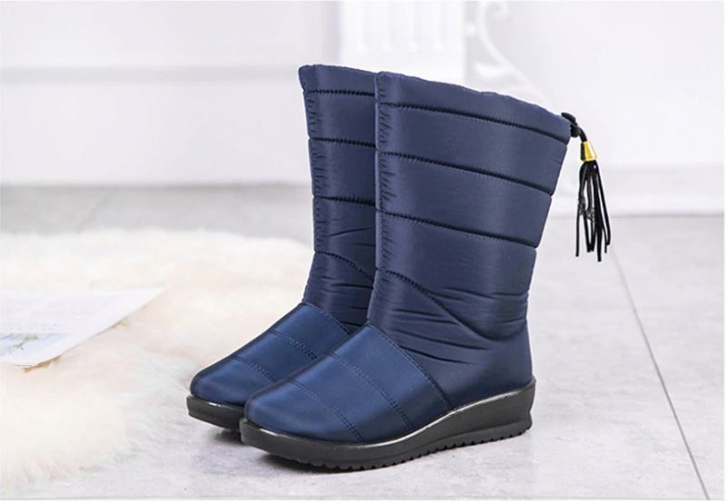 Devany Boots Mid Calf - Viininpunainen