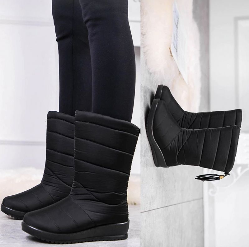 Devany Boots Mid Calf - Viininpunainen