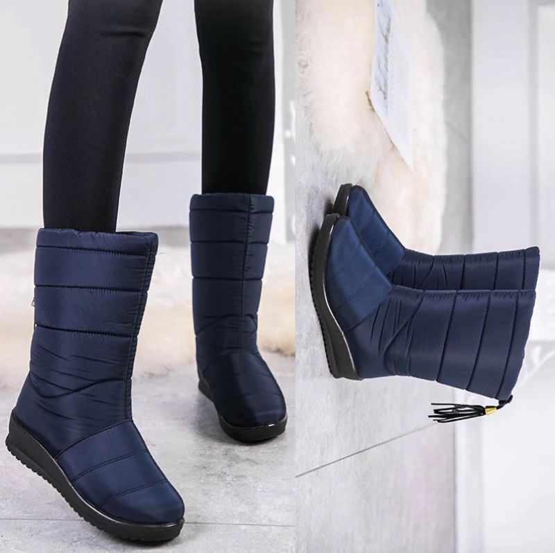 Devany Boots Mid Calf - Viininpunainen