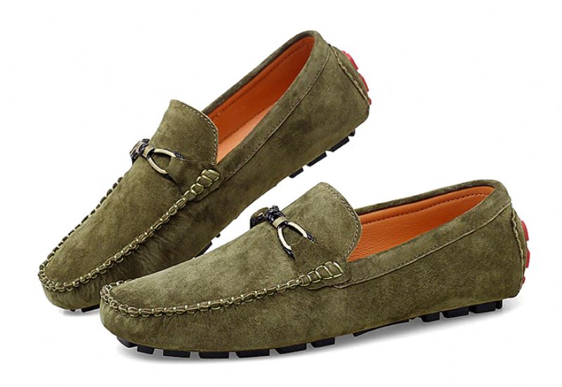 Diler Miesten Loafers Mokkakengät - Khaki