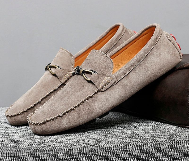 Diler Miesten Loafers Mokkakengät - Khaki