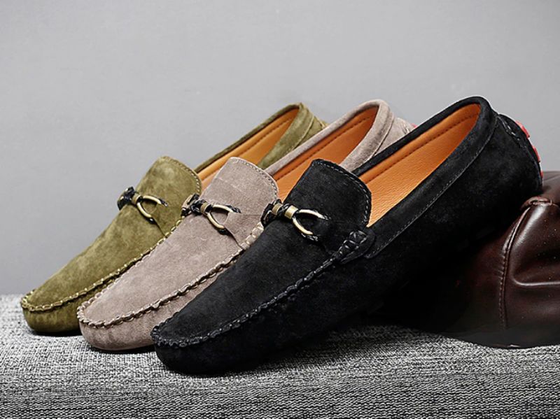 Diler Miesten Loafers Mokkakengät - Khaki