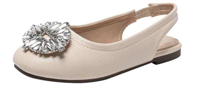 Dinahin Tyttöjen Litteät Kengät - Beige