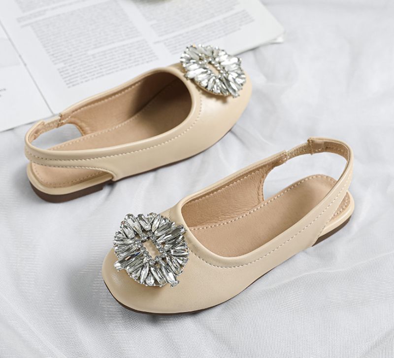 Dinahin Tyttöjen Litteät Kengät - Beige