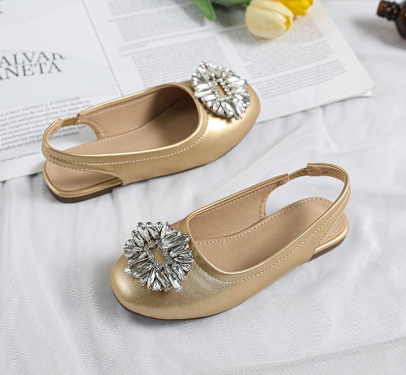 Dinahin Tyttöjen Litteät Kengät - Beige