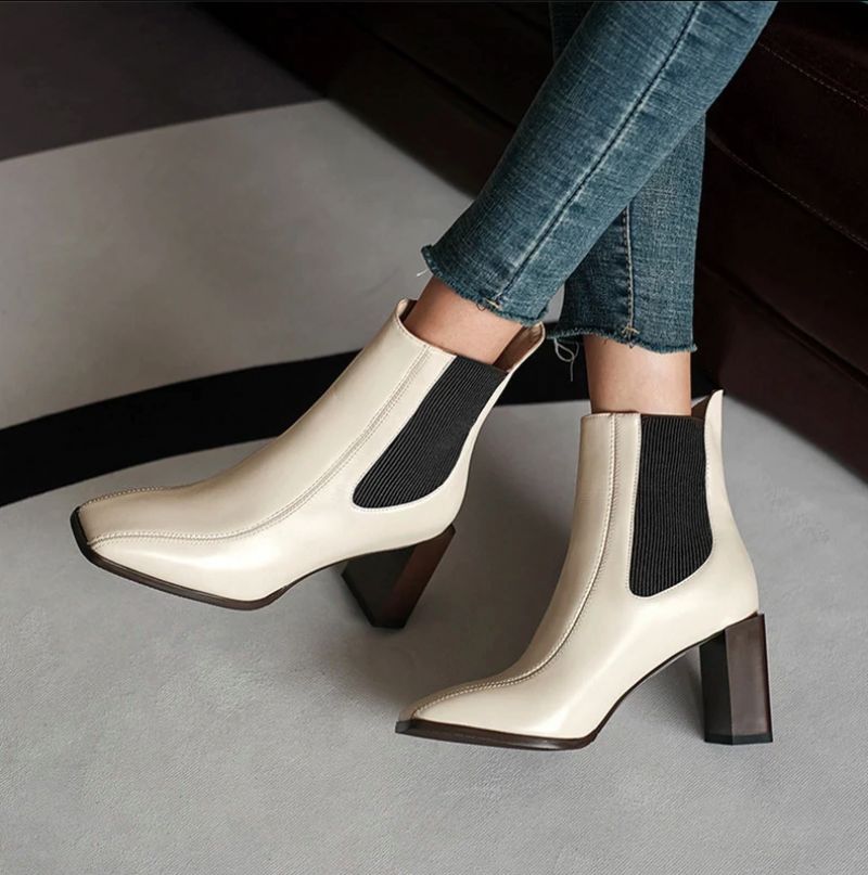 Dixie Boots Nilkkakorkeus - Beige