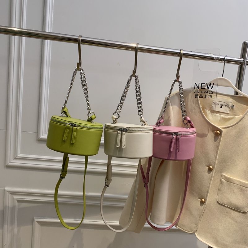 Donna Naisten Mini Nahkaketjukäsilaukku - Beige
