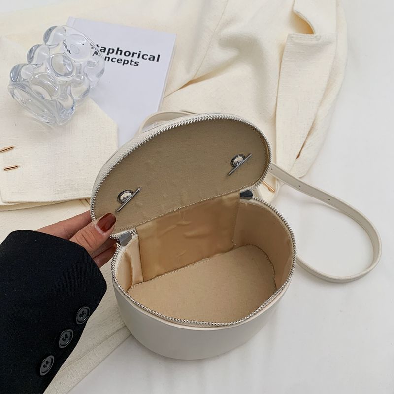 Donna Naisten Mini Nahkaketjukäsilaukku - Beige