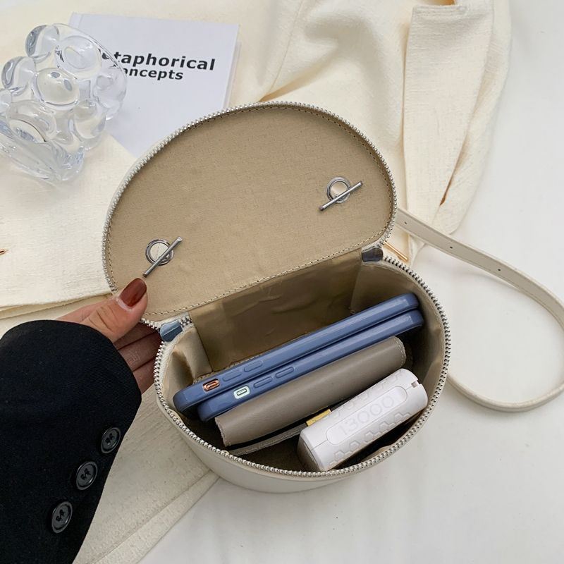 Donna Naisten Mini Nahkaketjukäsilaukku - Beige
