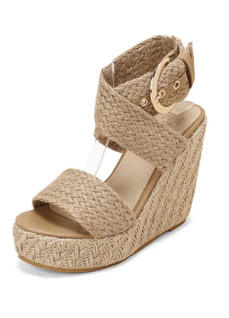 Doris Naisten Wedges Hamppusandaalit