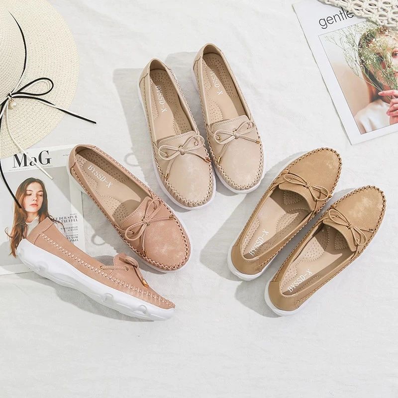 Edesia Naisten Nahkainen Loafer - Pinkki