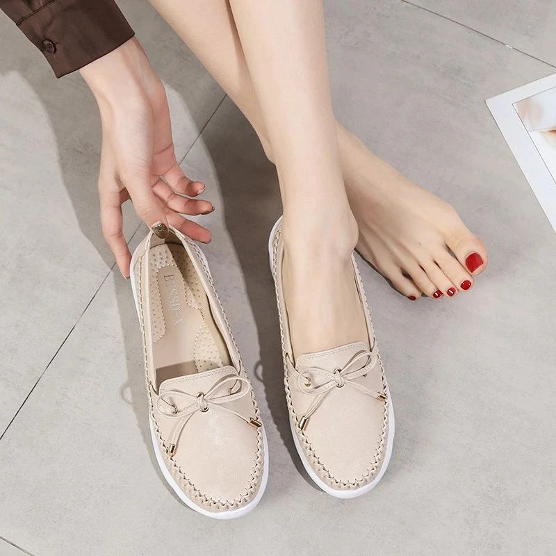 Edesia Naisten Nahkainen Loafer - Pinkki