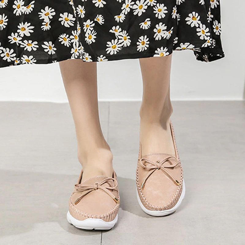 Edesia Naisten Nahkainen Loafer - Pinkki