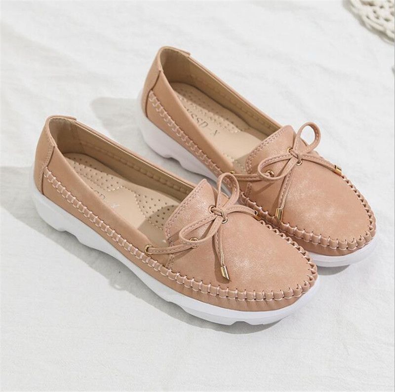 Edesia Naisten Nahkainen Loafer - Pinkki
