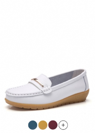 Edna Naisten Aito Nahkakengät Flat Loafer Kevätsyksy