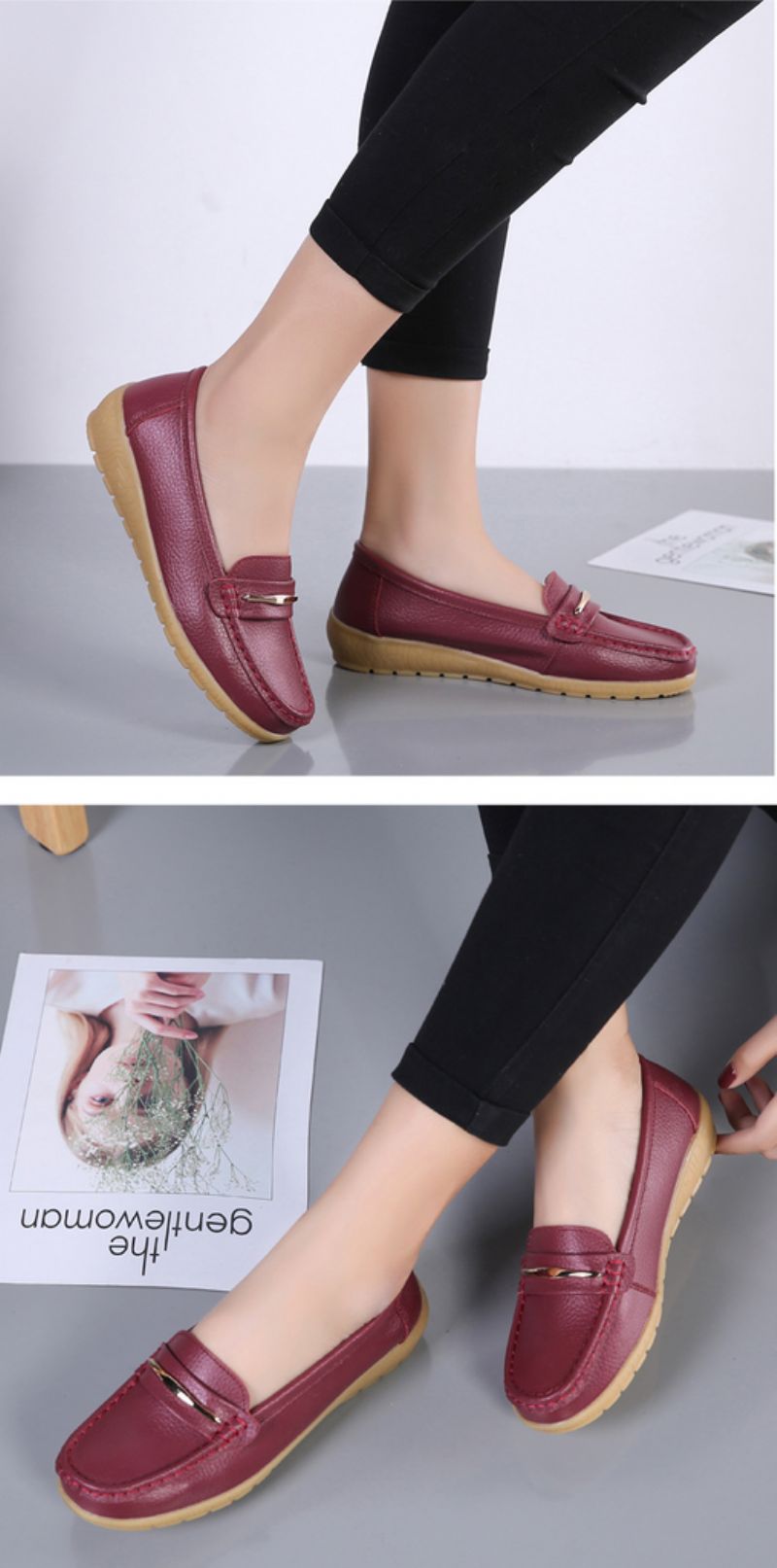 Edna Naisten Aito Nahkakengät Flat Loafer Kevätsyksy - Valkoinen