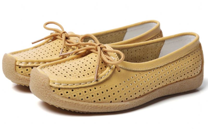 Edwin Naisten Vapaa-ajan Nahkakengät - Beige