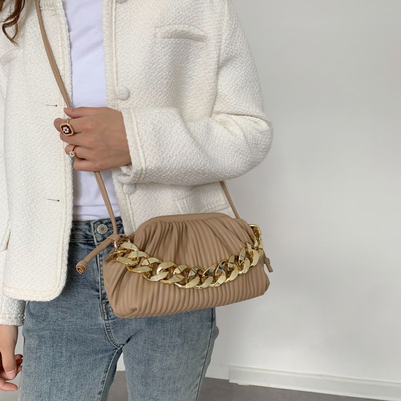 Eimy Naisten Paksuketjuinen Crossbody Käsilaukku - Iso Vihreä