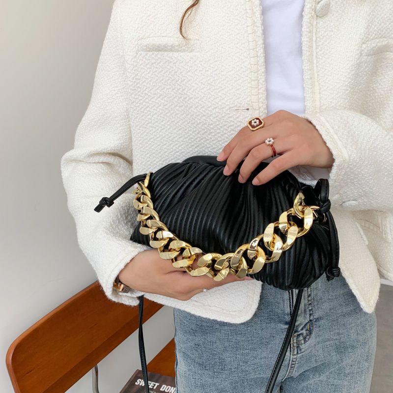 Eimy Naisten Paksuketjuinen Crossbody Käsilaukku - Iso Vihreä