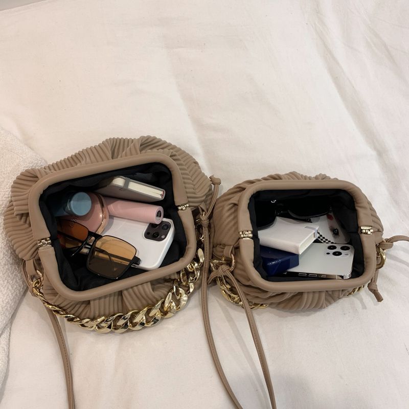 Eimy Naisten Paksuketjuinen Crossbody Käsilaukku - Iso Vihreä