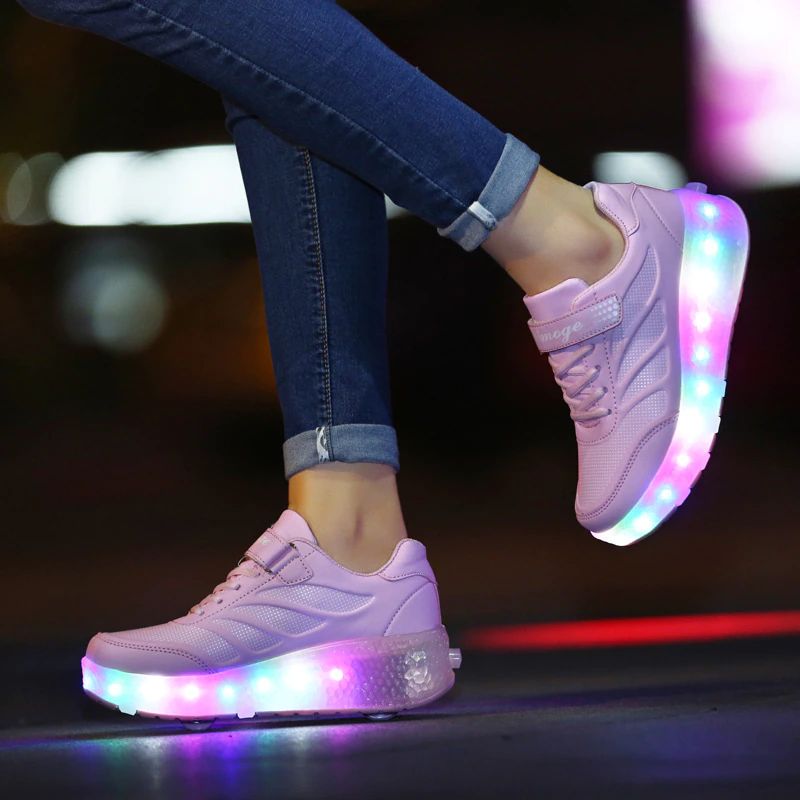 Elcira Tyttöjen Roller Sneaker - Pinkki