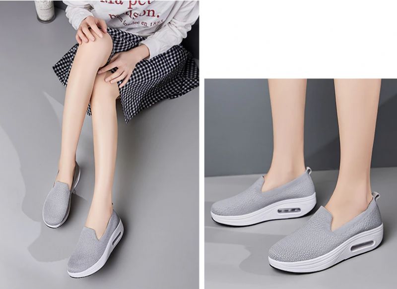 Elmira Naisten Slip-on Platform-kengät - Musta