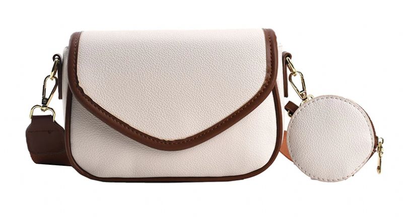 Eloisa Naisten Designer Pyöreä Nahkainen Käsilaukku - Beige Ruskealla