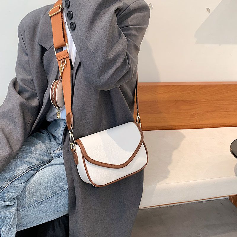 Eloisa Naisten Designer Pyöreä Nahkainen Käsilaukku - Beige Ruskealla