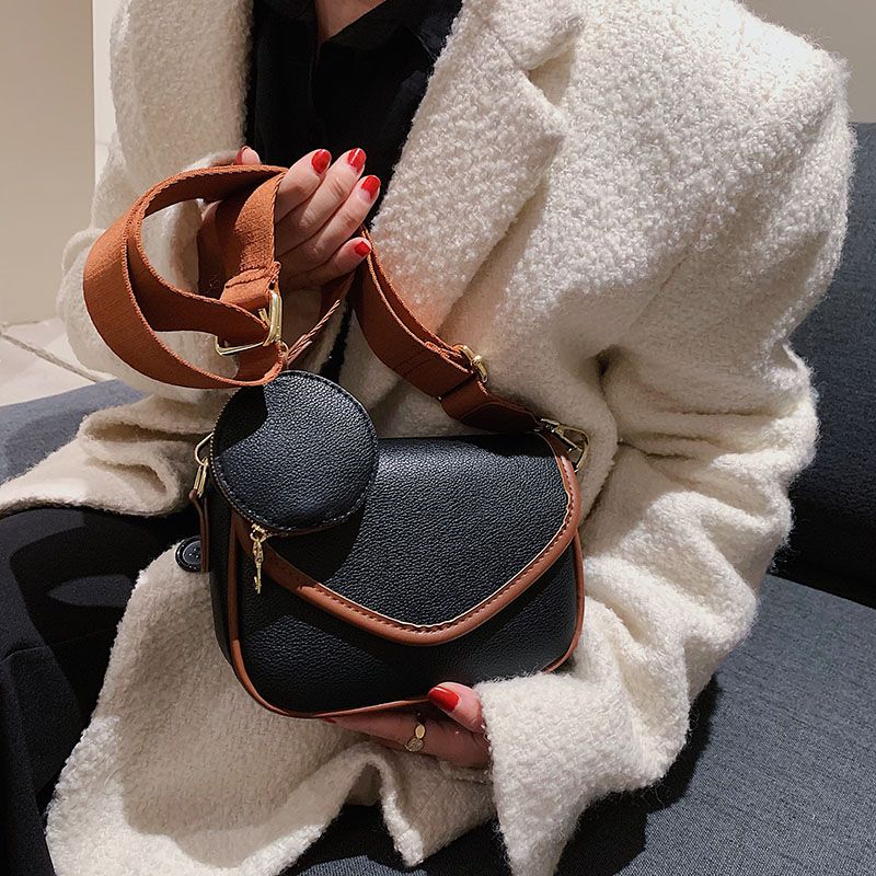 Eloisa Naisten Designer Pyöreä Nahkainen Käsilaukku - Beige Ruskealla